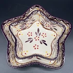 Temptations By Tara Old World Purple 2-PIECE Star Server/baker Set. Fixed Price $41.00.
