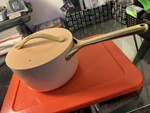 Caraway Sauce Pan With Lid Nonstick Ceramic 3 Quart Perracotta. Fixed Price $79.99.