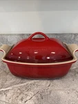 Le Creuset Deep Covered Baker 4.5 Qt Volcanic. Fixed Price $110.00.