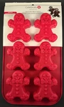 Celebrate It - Silicone Treat 6 Gingerbread Man Shaped Baking Molds. Fixed Price $6.99.