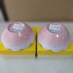 Le Creuset Pink Frill Bowls Of 2 Flower 13.5CM Stoneware Dinnerware. Fixed Price $129.48.
