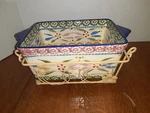 Temptations Old World By Tara Green & Pink 3 Pc Set Ovenware 1QT. #712696. Fixed Price $27.44.
