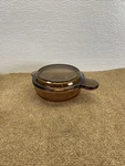 Corning Pyrex Vision V-240-B Lid P-240-C Amber Round Grab-it Bowl Handles. Fixed Price $15.00.