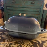 Blue Loafnest Incredibly Easy Artisan Bread Cast Iron Enamel Dutch Oven Heavy. Fixed Price $135.00.