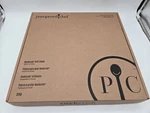 Pampered Chef Rockcrok Round 15" Black Grill Stone W/handles Original Box. Fixed Price $84.88.