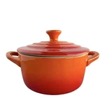 Creuset Petite Mini Round Casserole Cocotte Lidded Dish Flame Orange 09-03. Fixed Price $30.00.