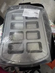Pampered Chef Mini Loaf Pan Silver Rectangle 8-CAVITY Model 100020 Baking Tray. Fixed Price $37.00.