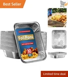 30 Pack Aluminum Foil Pans 9X13 Deep Size Disposable Heavy Duty Baking Trays. Fixed Price $40.98.