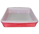 Pyrex Vtg 1950S Pink Flamingo 8" Square Casserole Baking Dish W/ Handle #222 Usa. Fixed Price $22.95.