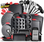 39-PIECE Baking Pan Set Nonstick Bakeware Cookie Cake Muffin Kitchen. Fixed Price $85.42.