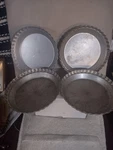 Vintage Wear-ever Aluminum 10 3/4 #2865 Pie Pans. Fixed Price $32.99.