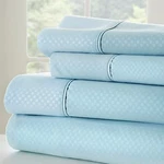 Premium Ultra Soft Checkered Bed Sheet Set By Kaycie Gray Collection. Fixed Price $54.99.