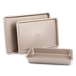 Thyme & Table Non-stick Aluminized Steel Baking 3PC Set, Champagne Gold. Fixed Price $48.36.