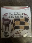 Norpro 4-PIECE Checkerboard Aluminum Cake Pan Set Brand New. Fixed Price $10.00.