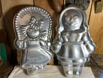 Lot Of 2 Vintage Wilton Raggedy Ann Aluminum Cake Pans. Fixed Price $17.49.
