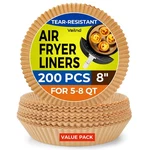 Liners For Ninja, 200 Pcs 8" Round Paper Disposable.... Fixed Price $18.52.