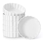 Porcelain Ramekins 8 Oz Oven Safe Set Of 6 - Shallow Creme Brulee Dishes For Bak. Fixed Price $36.98.