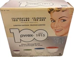 New Box Pyrex 8-PIECE Glass Mixing Bowl Set (100 Years Limited Edition). Fixed Price $39.98.