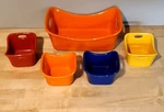 Rachael Ray Stoneware Set Of 5 Pc. Rectangular Baker, Double Handles & 4- 10 Oz.. Fixed Price $49.99.