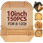 10 Inch Air Fryer DISPOSABLE-150PCS Square Parchment Paper Liners,heat.... Fixed Price $24.21.