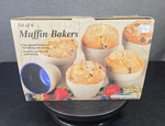 Vintage Hearthstone Muffin Bakers Set Of 6 New Open Box Fast Ship!. Fixed Price $19.99.