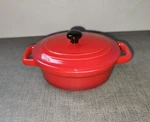 Cracker Barrel Sweet Pie Oval Dark Red Mini Casserole Dish 6 X 3 1/2"-NEW. Fixed Price $18.00.