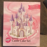 Wilton Romantic Castle Cake Set 32-PIECE Decorating Kit Plastic White. Fixed Price $31.95.