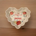 Pioneer Woman Pie Plate Heart Shaped Ceramic Stoneware Baking Dish Floral Pink. Fixed Price $28.99.