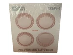 Chefmade Master Collection Round 4 Pc Non-stick Tart Pan Set. Fixed Price $21.28.