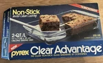 Pyrex Clear Advantage Qt Oblong Glass Non-stick Baking Dish 232-NS. Fixed Price $17.00.