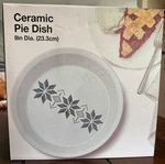 Macy's The Cellar Holiday Stoneware 9" Pie Dish 4. Fixed Price $29.99.