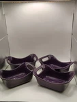 Rachael Ray Purple 12OZ Stoneware Baking Dishes Set Of 4. Fixed Price $20.00.