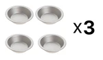 Norpro Set Of 4 Tin Mini Pie Pans, 5 Inch Diameter (3-PACK). Fixed Price $34.33.