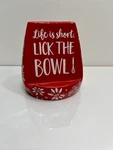 Temp-tations By Tara Tablet & Utensil Holder Life Is Short Lick The Bowl- Euc. Fixed Price $14.99.