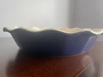 Emile Henry Ceramic Pie Dish 10 1/4" Ruffled Blue Brand New. Fixed Price $22.50.