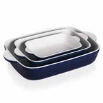 Sweejar Ceramic Casserole Dish Set X3 - Oven Safe Lasagna Pan Deep Bakeware. Fixed Price $70.48.
