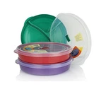 Chef's Choice Regent Products (set Of 3) Microwave Food Storage Tray Containers. Fixed Price $18.85.