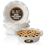Aunt Shannon's Kitchen White Ceramic Mini Pie Pans Set Of 4-PACK,. Fixed Price $35.94.