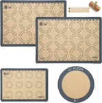 Silicone Baking Set Of 4, Guanci Grade Food Non-stick Reusable P. Fixed Price $17.79.