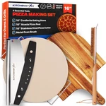 Kitchenstar 16-INCH Pizza Making Set, Pcs Stone + Stainless Steel R.... Fixed Price $107.30.