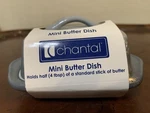 Chantal Gray Covered Mini Butter Dish Half Stick # 93-TVBD2-1 New. Fixed Price $29.99.