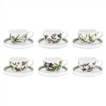 Portmeirion Botanic Garden Breakfast Cup & Saucer - Set Of 6. Fixed Price $222.00.