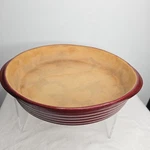 Pampered Chef Family Heritage Stoneware 11" Circle Baker Dish Cranberry 060604. Fixed Price $23.00.