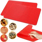 Silicone Baking Mat Pyramid Sheets Cooking Pan 16"X11" 2 Pack-red Best. Fixed Price $17.21.