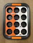 Cup Mini Muffin Tray Le Creuset Toughened Non-stick Metal Bakeware Pan 12X9. Fixed Price $70.99.