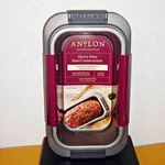 New Anolon Advanced 2PC Nonstick Bakeware Loaf Pan Set W/ Grips & Insert (gray). Fixed Price $26.90.