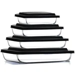 Nestl 8PC Glass Baking Dishes For Oven, Food Storage Containers With Lids,. Fixed Price $152.97.