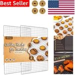 Durable Stainless Steel Cooling Rack 16X10 Set 2 Baking Roasting Grilling Safe. Fixed Price $22.31.