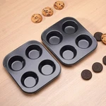 Jumbo Muffin Pan,non Stick BAKEWARE,3.4 Inch Diameter Cups,black. Fixed Price $12.99.