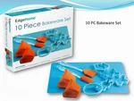 Bakeware Set 5 Cookie Molds - Basting Brush Spatula Turners 2 Pot Holders. Fixed Price $15.96.